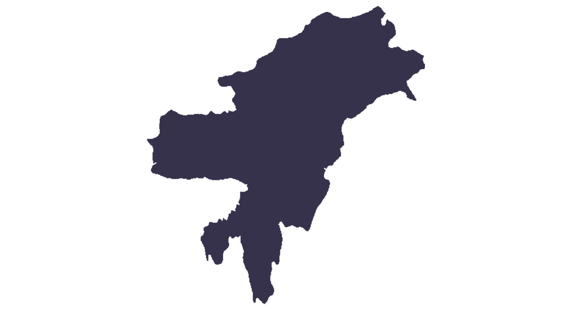 north east india map