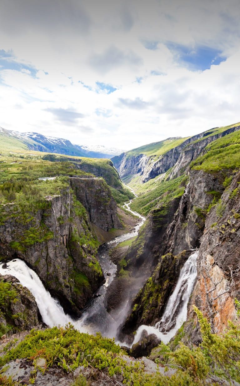 voringsfossen waterfalls