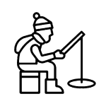 icon ice fishing