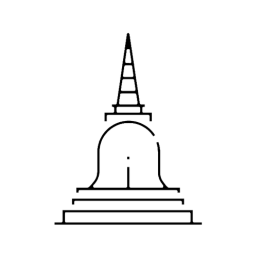 buddhist stupa icon