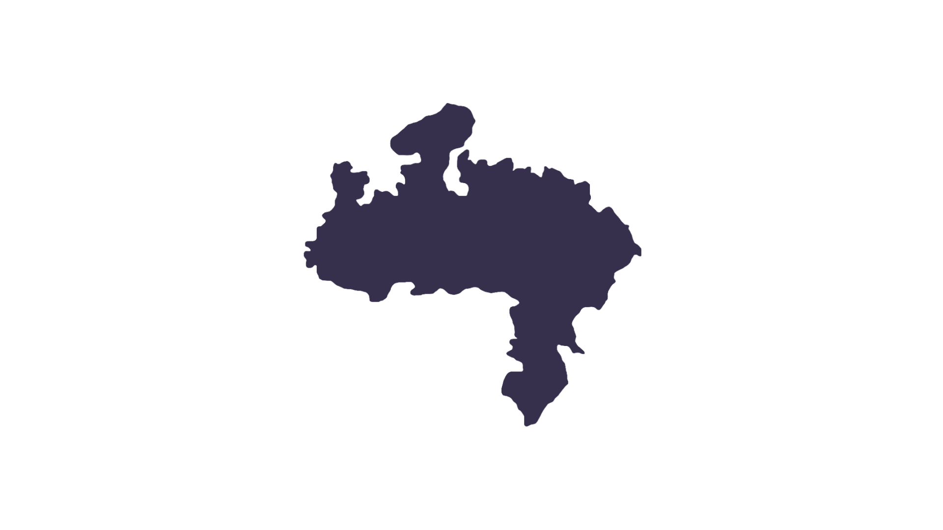 central India location map