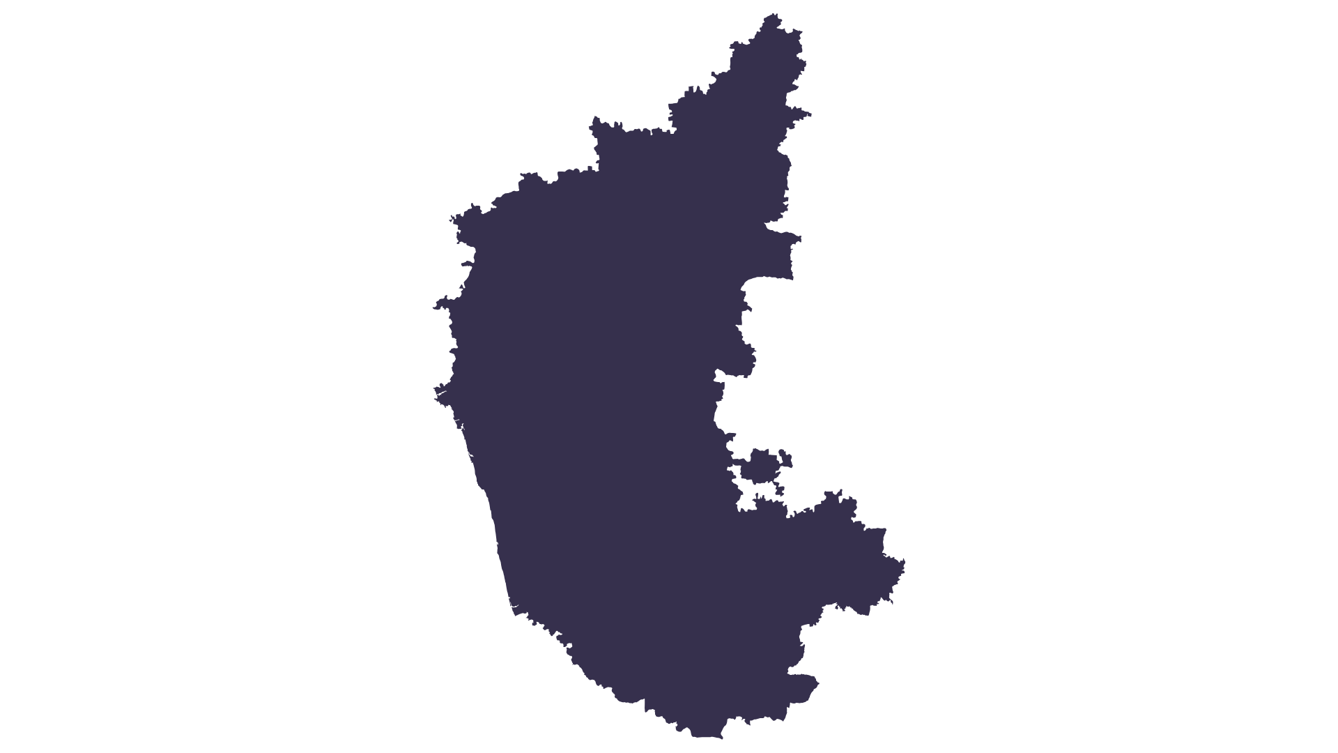 Karanataka outline map