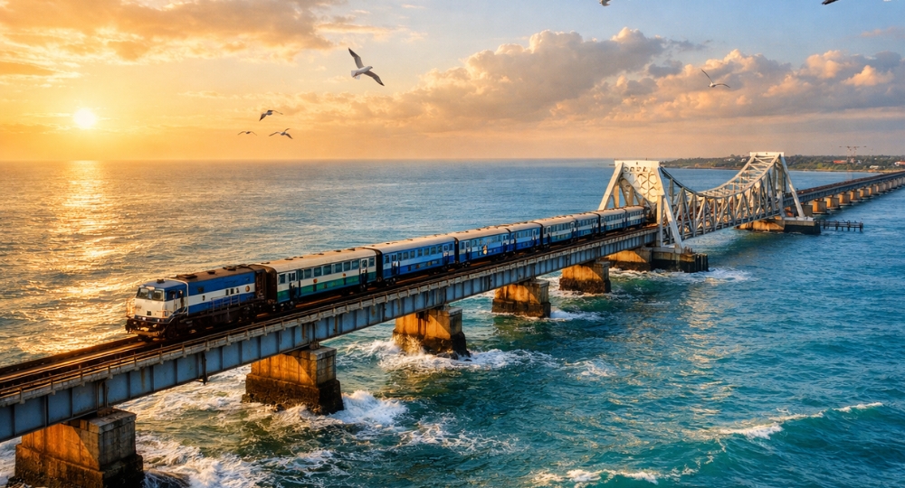 pamban railway bridge