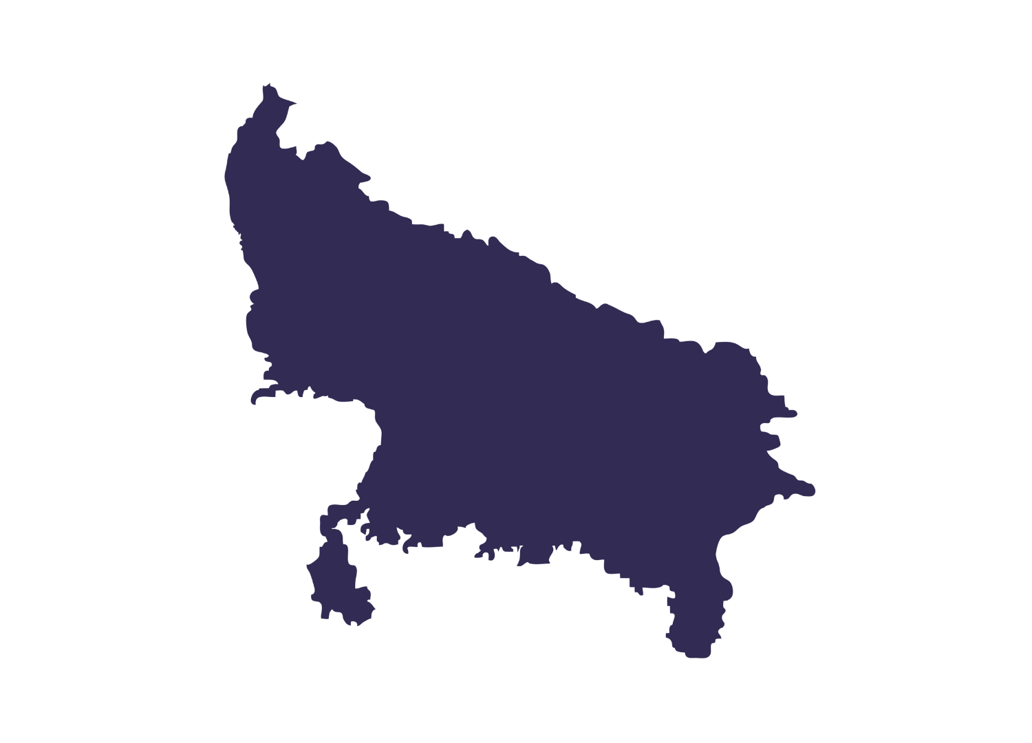 uttar pradesh map