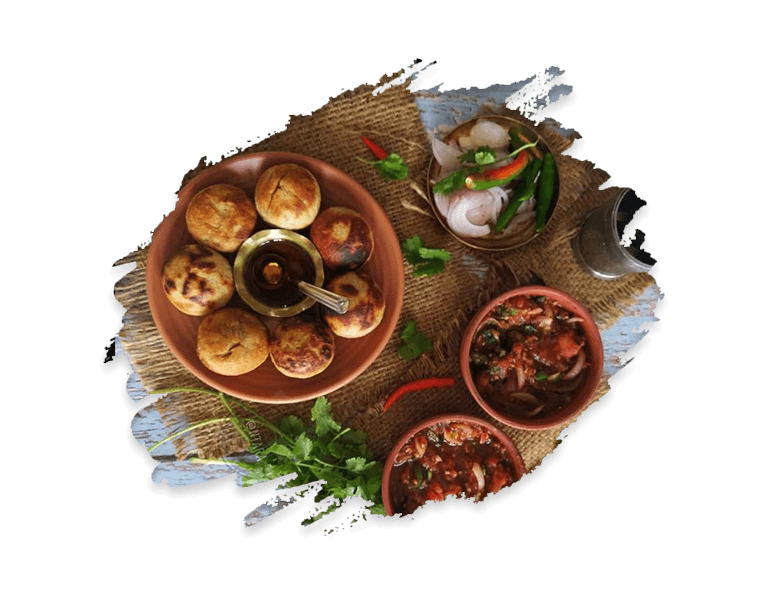 traditional bihar food platter