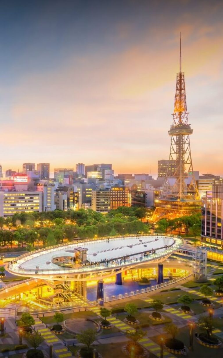 nagoya city skyline japan