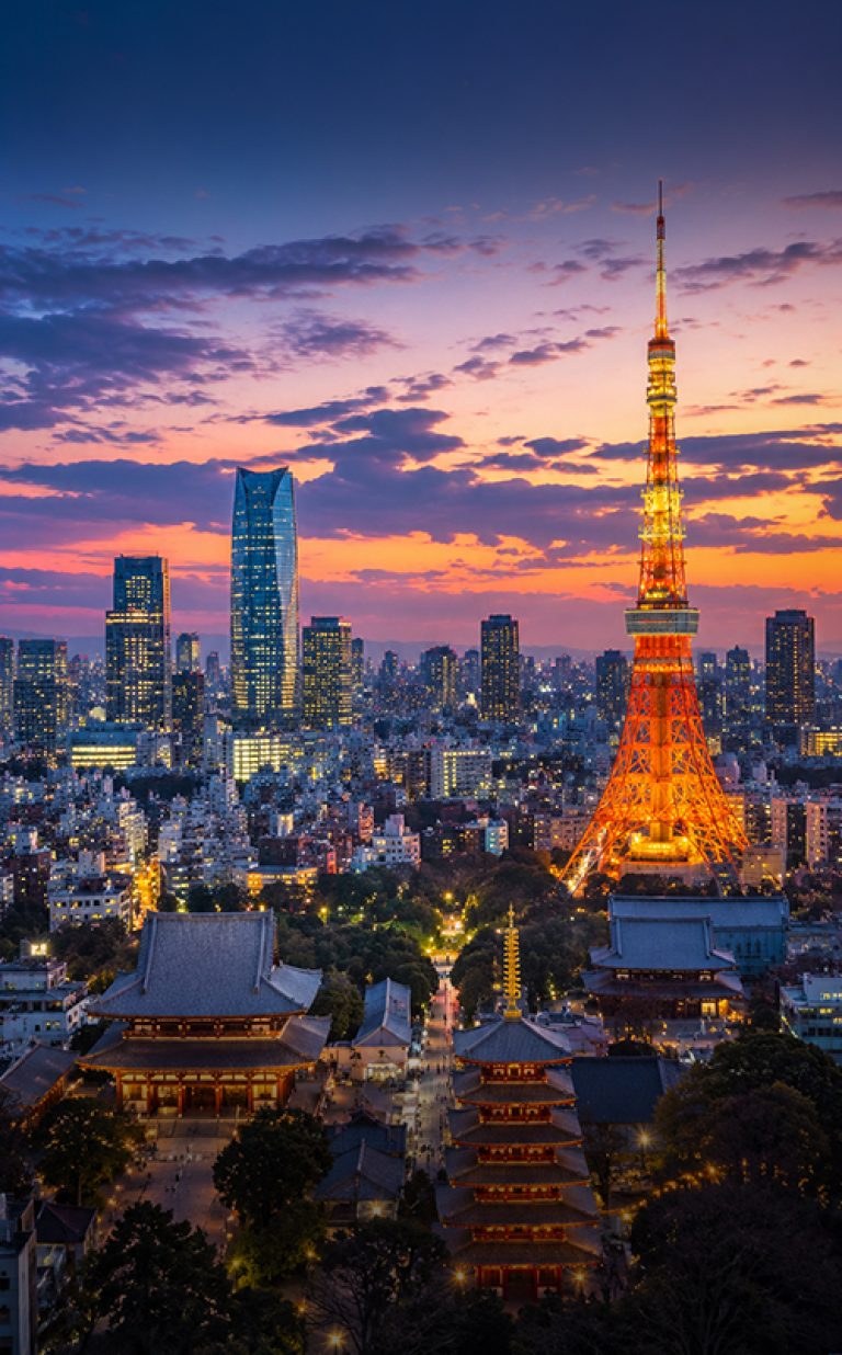 tokyo city skyline japan