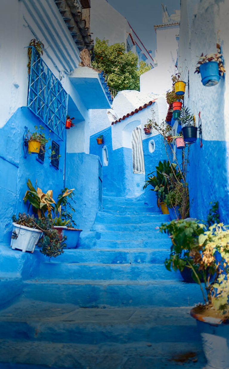 chefchaouen blue alleys
