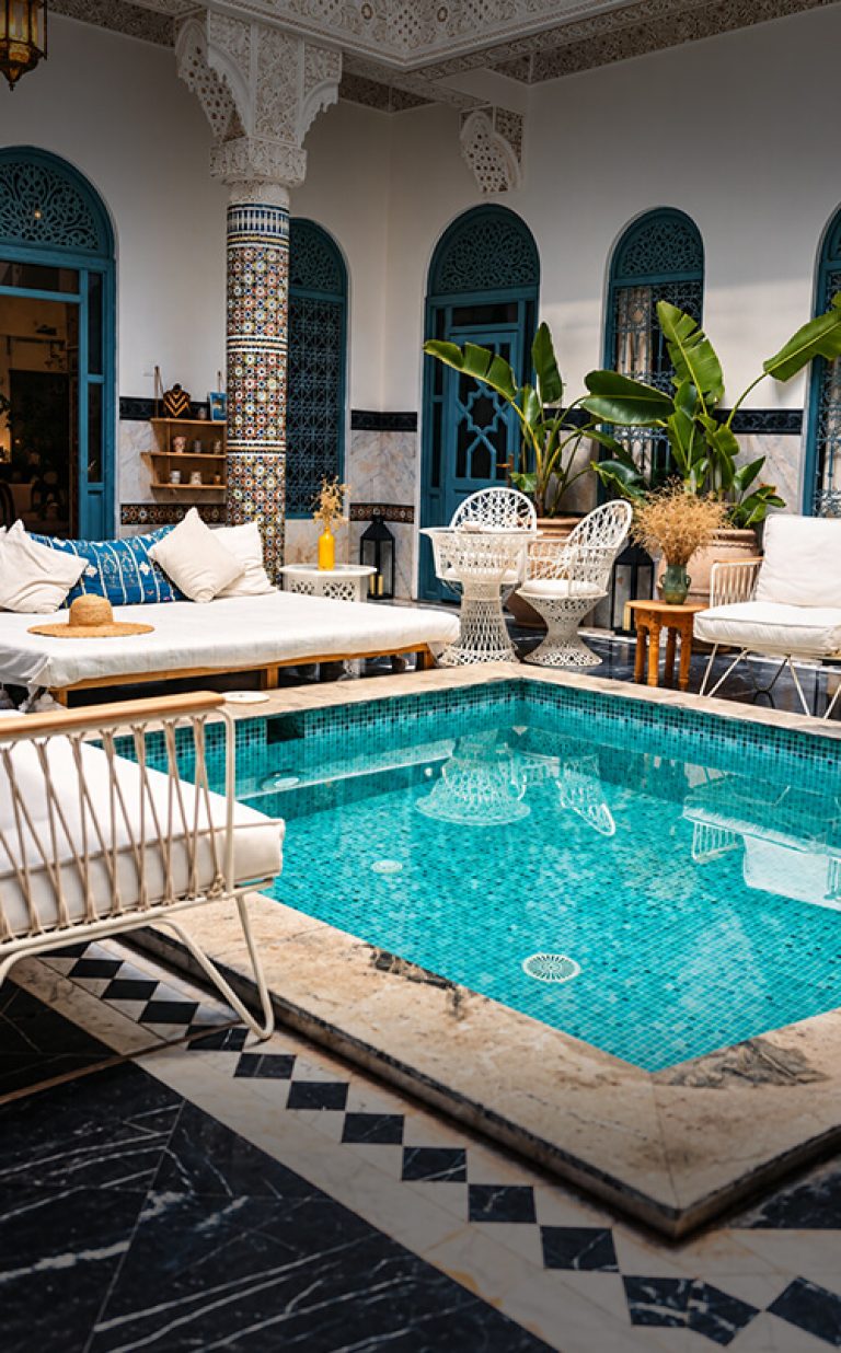 moroccan riad courtyard